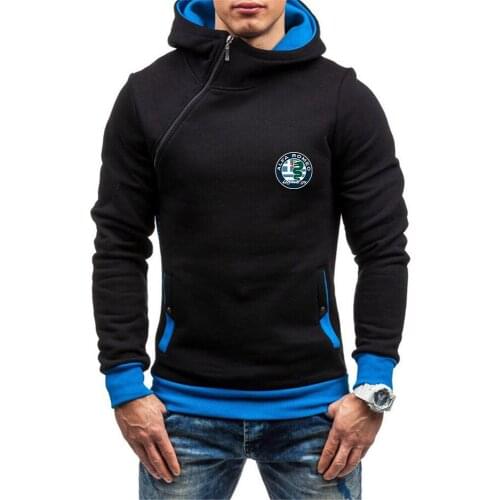 2021 Men New High Quality Alfa Romeo Logo Thick Hoodie Men Women popular High street Hooded Sweatshirts Casual Pullover Coats