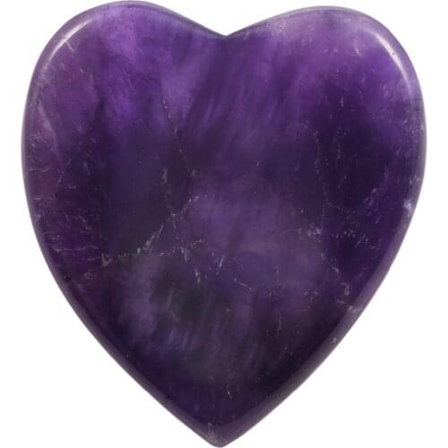 TUMBEELLUWA 1Lot (2Pc) Heart Shape Thumb Worry Stone Palm Stones for Anxiety Chakra Reiki Healing Crystal