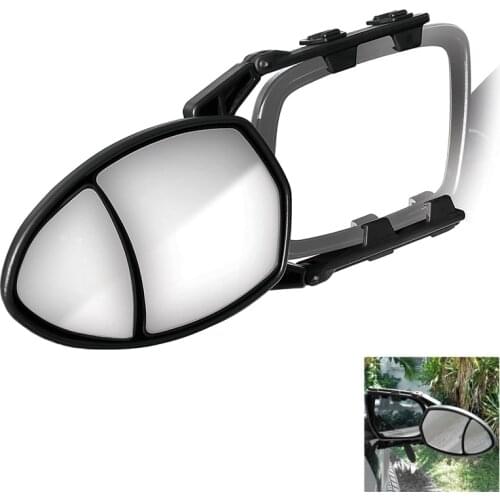 Universal Clip-on Towing Mirror Caravan Trailer Towing Oval Extension Mirror Dual View for Volvo V70 for Auto Caravan