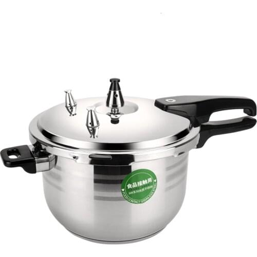 Thickend 304 stainless steel pressure cooker explosion-proof gas electromagnetic furnace small press cooking soup pot stewpan