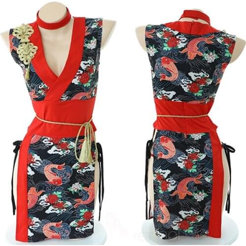 Japanese Kimono Anime Cosplay Uniform Yukata Traditional Japan Ninja Cosplay Kawaii Lingerie Halloween Costumes for Women