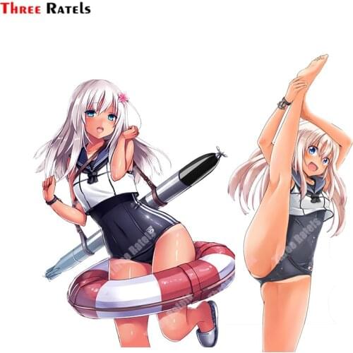 Three Ratels B248 Funny Aniem Girl Ro 500 Kantai Collection Stickers For Bmw F30 Occlusion Scratch DIY Vinyl Material Decor Deca