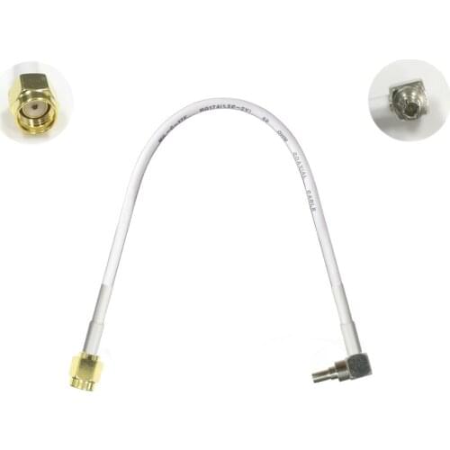 1PC RP-SMA Male to CRC9 Male Right Angle Connector pigtail cable adapter 15/30/50/100cm low loss high quality wireless router