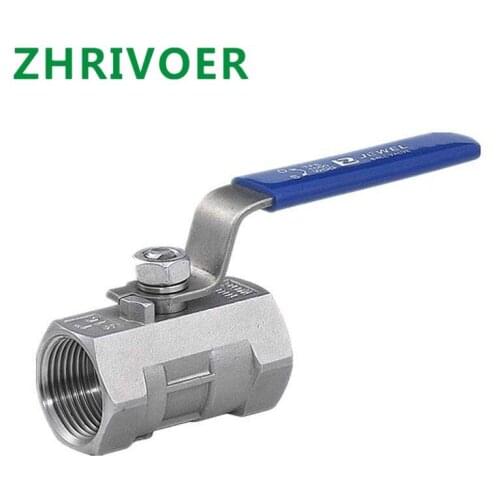 1pc SS304 BSP 1/4" 3/8" 1/2" 3/4" 1" 1-1/4" 1-1/2" Ball Valve Female Threaded Stainless Steel BallValve