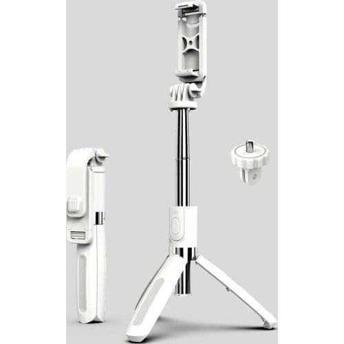 100cm Multi-function Adjustable Bluetooth Remote Control Self-timer Pole Tripod Selfie Stick mobile phone bracket live bracket