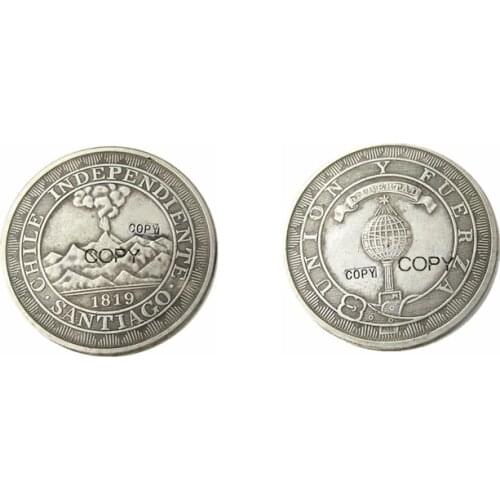 1819 Chile 1 PESO Silver Plated Copy Coins