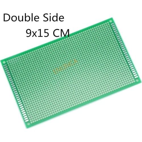 2pcs/lot 9x15cm Double Side Prototype PCB Universal Board 90*150mm Printed Circuit For Arduino Experimental Development Plate