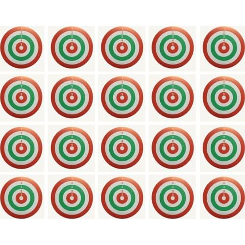 20 Packs Paper Target Square Practice Paintball Training Sheet 14*14cm