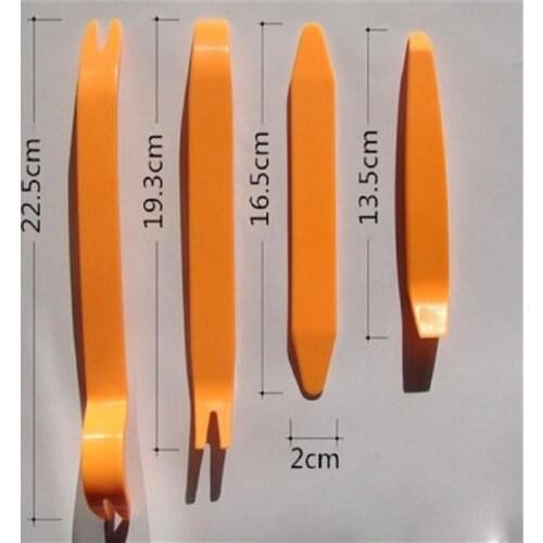 4 uds car radio door clamp panel Settings dial remove audio mounting tool lever radio clamp panel
