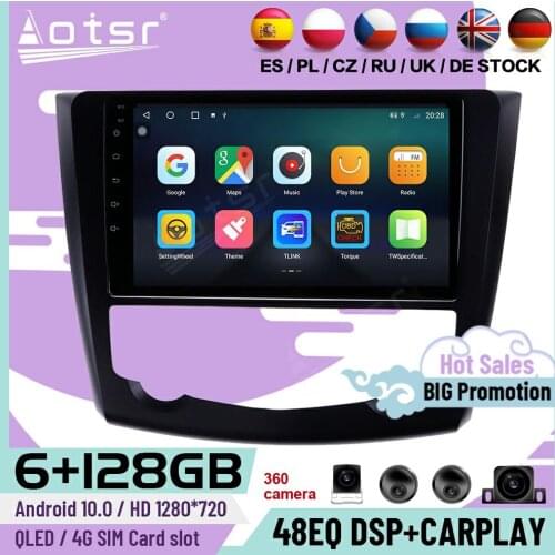6+128G Carplay Multimedia Stereo Android 10 Player For Renault Kadjar 2015 2016 2017 GPS Navigation Car Radio Receiver Head Unit
