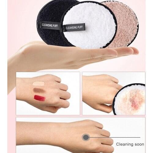 6 Colors Soft Flannelette Makeup Puff Double Sided Makeup Sponge for Women Lady Beauty Face Cosmetic Makeup Cleaning Tool 24pcs