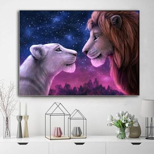 Disney Full Square Round Diamond Mosaic 5D DIY Diamond Embroidery The Lion King Diamond Painting Cross Stitch Kits Handmade Gift
