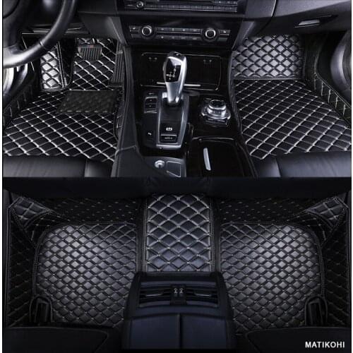 MATIKOHI Custom car floor mats for Alfa Romeo Giulia Stelvio 2017 2018 Custom foot Pads automobile carpet car covers