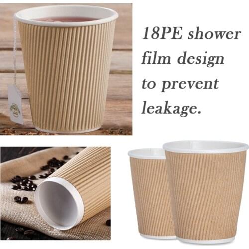 Paper Cups 2019 50 Pack 8/12 Oz Paper Cups White Disposable White Hot Coffee Paper Cups