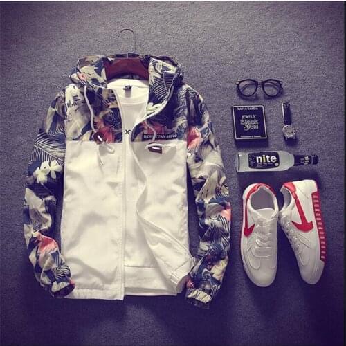 Floral Bomber Jacket Men Hip Hop Slim Fit Flowers Pilot Bomber Jacket Coat Mens Hooded Jackets Plus Size 4XL