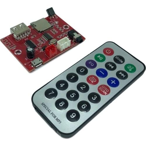 DC5V Bluetooth Audio Decoder Module U-Disk/TF Card Bluetooth Receiver Module AUX Output Remote Controller XH-A253