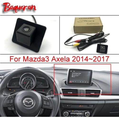 For Mazda 3 Mazda3 Axela BM Sedan 2014~2018 / RCA & Original Screen Compatible Car Rear View Reverse Camera Sets