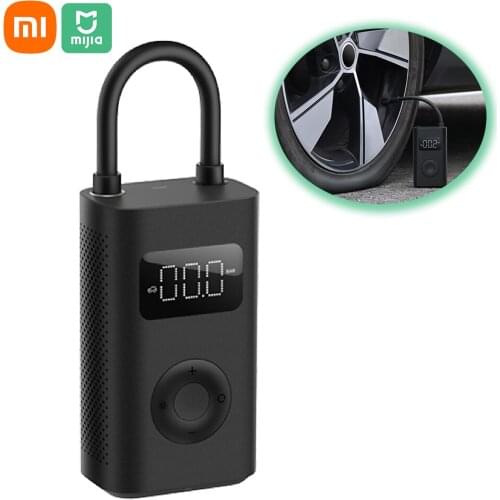 Xiaomi Mijia Electric Inflator 1S Car Air Compressor Electric Pump with LED Light/Type-C Charging Portable Auto Tire Inflator