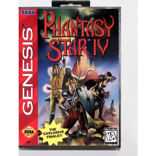 Phantasy Star IV 16bit MD Game Card For Sega Mega Drive/ Genesis with Retail Box