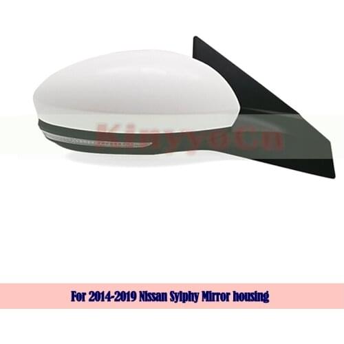 Kinyyocn For Nissan Sylphy 2014 15 16 17 18 2019 External mirror Rearview Mirror Rear view mirror outer side mirror Assembly