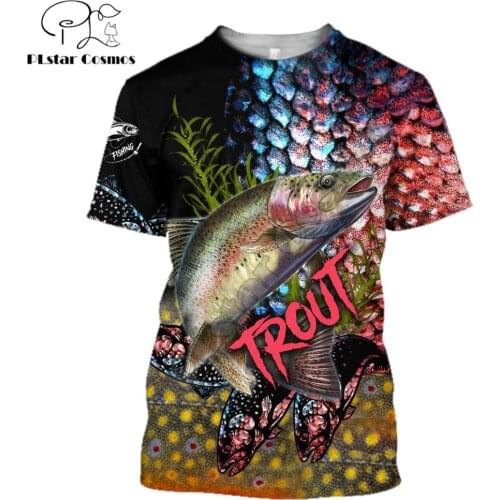 2020 Summer Men t shirt Crappie Fishing 3D Printed T-Shirts Harajuku Casual short Sleeve Tee shirts Unisex Cool t-shirt QDL007