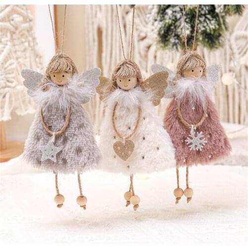 Love Angel Plush Girl Christmas Party Decoration Creative Christmas Tree Pendant Gifts for Children