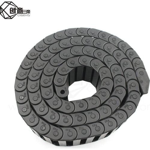 Bridge Cable Chain 10 X20/30/40 mm 1 Meter Cable Drag Chain Wire Carrier with End Connectors for CNC Router Machine