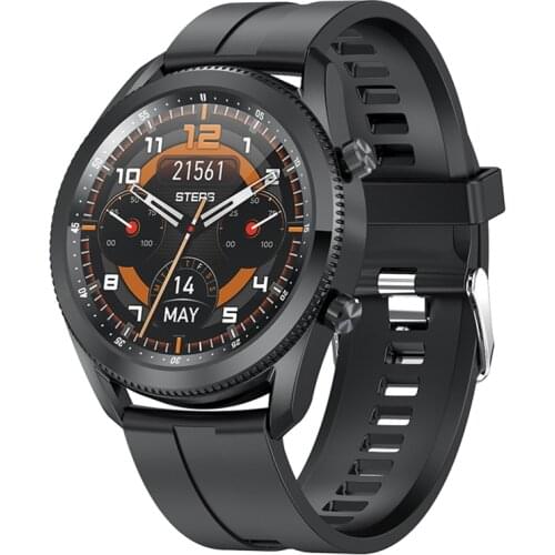 2021 Bluetooth Call Smart Watch Men Fitness Tracker Sports Band Freely Rotate Bezel Play Music Custom Dial Waterproof 1.28"Touch