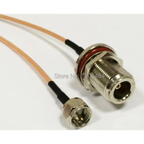 New N Female Jack Connector Switch F Male Plug Convertor RG316 Wholesale Fast Ship 15CM 6" Adapter