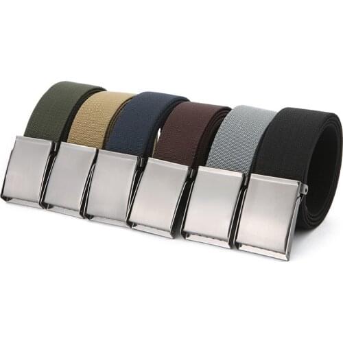 New Iron Flap Buckle Belt European and American Fashion New Mens Army Fan Joker Leisure Belts for Men Luxury Designer Brand