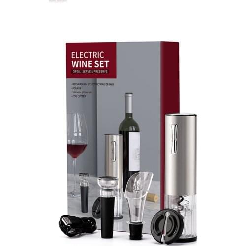 USB Rechargeable Electric Wine Opener Foil Cutter Automatic Corkscrew Rechargeable Electric Bottle Opener Scrapbooking Sets