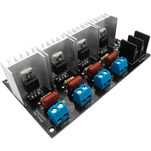 Light Dimmer Module 4 Channel 3.3V/5V logic AC 50/60hz 220V/110V