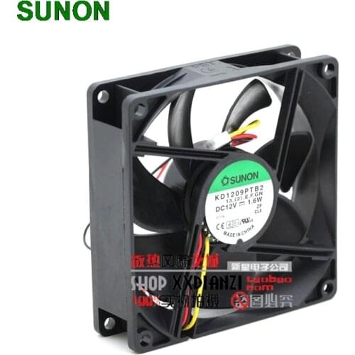 For Sunon KD1209PTB2 9CM 9225 12V 1.6W mute durable chassis fan tachometer