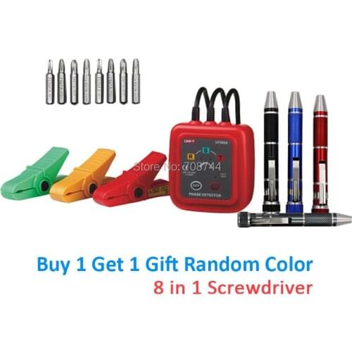 UNI-T UT262A Non-Contact 3 Phase Sequence Rotation Detectors Tester Indicator Detector Meter LED Display Buzzer