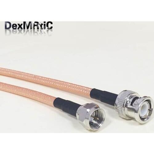 High quality low-loss BNC Male Plug Switch F Male pigtail cable RG142 50CM 20" /100CM Adapter wholesale price