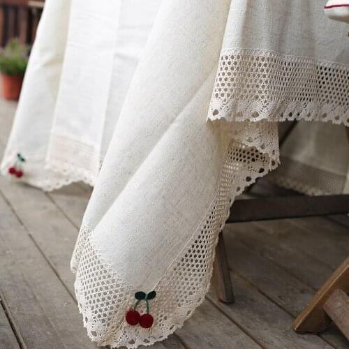 WPKIRA Linen Tablecloths On The Table