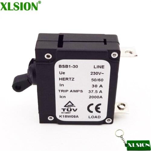 XLSION 230V 30 AMP 30A Generator Circuit Breaker Hertz 50/60 37.5 Trip Amps