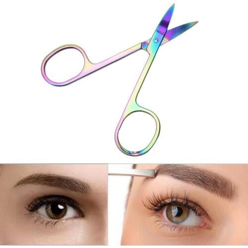 1PC Fashion Protable Stainless Steel Eyebrow Trimmer Scissors Eyebrow Shaver Knife Hair Removal Beauty Makeup Tools Hot Sale