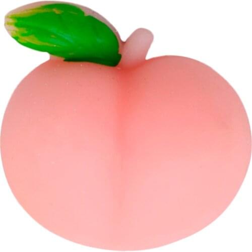 1pc Mini Peach Squeeze Funny Toy Soft Stress And Anxiety Relief Toys Diy Decor Relief Ball Quality Antistress Ball