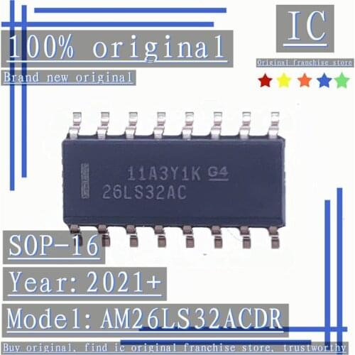 2021+ 100% Brand new original 10PCS-50PCS AM26LS32ACDR 26LS32AC SOP-16 Line receiver chip