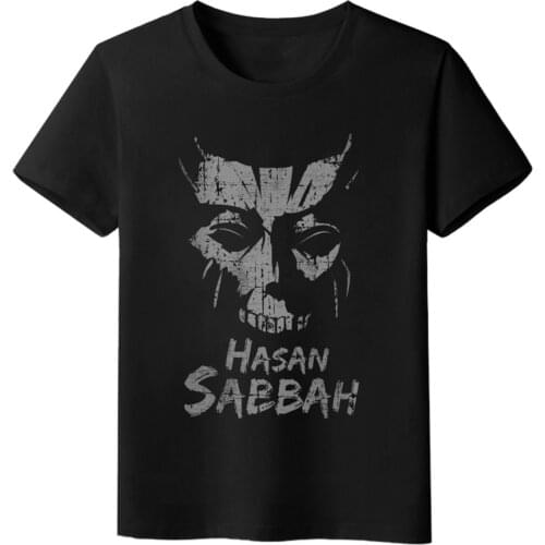 Anime JK Game Fate Zero FGO Hassan Sabbah Cosplay Shirt Casual Fate Grand Order T-Shirt Tops Tee Black Women Men t shirt tshirt
