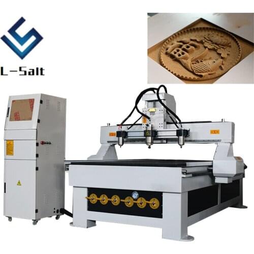 Automatic 4 axis 3d wood CNC router 1325 electric wood router