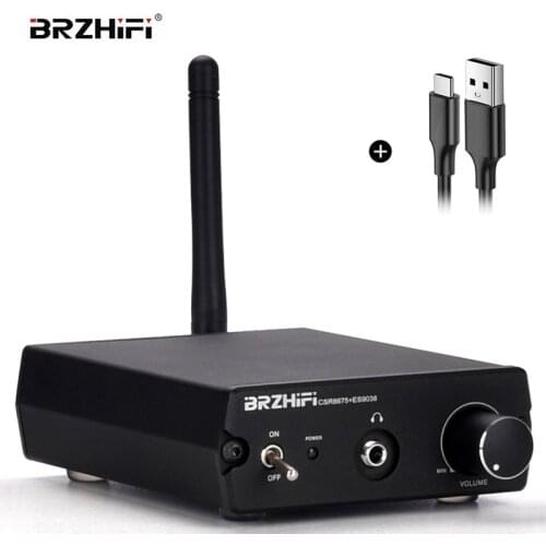 HIFI Bluetooth 5.0 Wireless Receiver ES9038Q2M DAC Decoding AMP 24BIT 96KHZ 3.5M RCA Coaxial CSR8675 APTX HD LDAC AAC