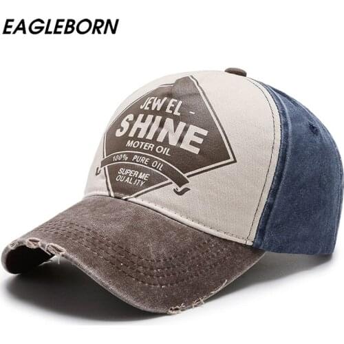 New Fashion Hat Women Baseball Cap Men Retro Broken Hole Washing Hat Sunscreen Hat Outdoor Hot Stamping Summer Women Hats