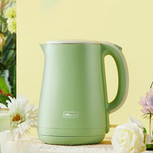 1.7L 304 Stainless Electric Kettle Meter Household Quick Heating Boiling Tea Pot Coffee 1800W Green Bear ZDH-C17E1