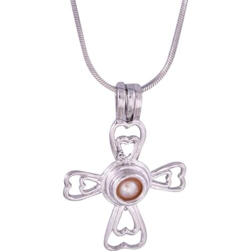 Wonderful Dream Catcher Pearl Cage Pendants Bulk 5pcs Love Pearl Pendants DIY Pearl Locket Wholesale-EP1