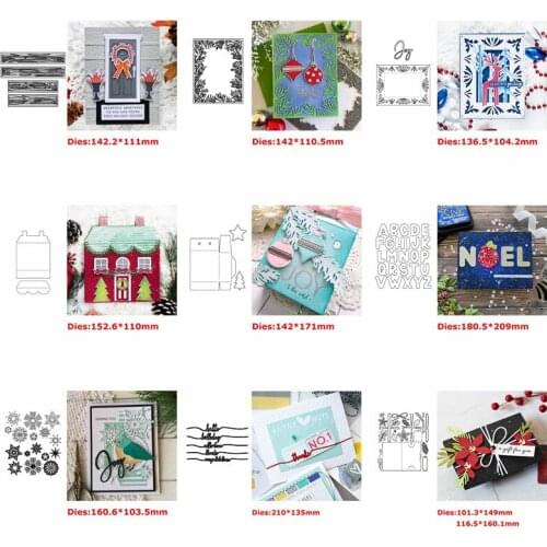 House Gift Box Banner Flower Hollow Frame A-Z Capital Words Floral Letter Line Ornament Die Cutting DIY 2020 New #22