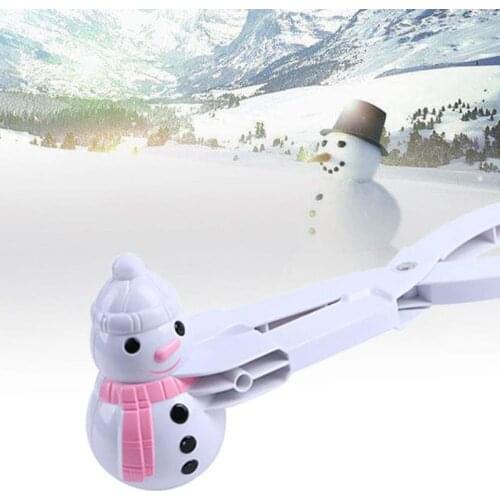 Snowman / Ball Shaped Snowball Maker Winter Snow Scoop Plastic Clip Mold Tool Kids Toy kid toy for snow game