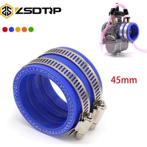 ZSDTRP For PWK Keihin 34mm 36mm 38mm 40mm 42mm Motorcycle Carburetor Rubber Adapter Inlet Intake Pipe