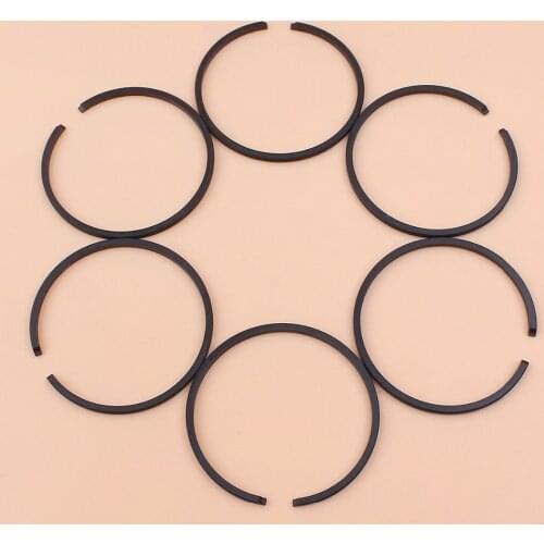 34mm Piston Ring Set Fit Chinese 1E34F Brush Cutter CG260 BC260 26CC Trimmer 6pcs/lot